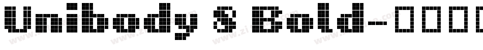 Unibody 8 Bold字体转换